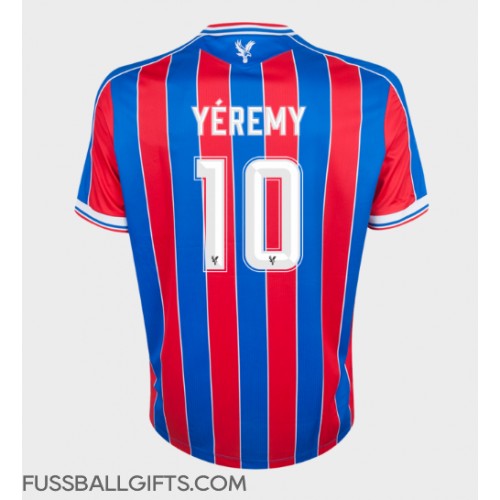 Crystal Palace Yeremy Pino #10 Fußballbekleidung Heimtrikot 2025-26 Kurzarm